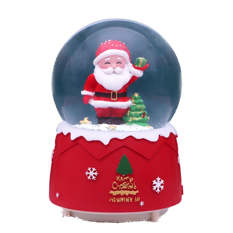 Santa Claus Christmas Snow Crystal Ball