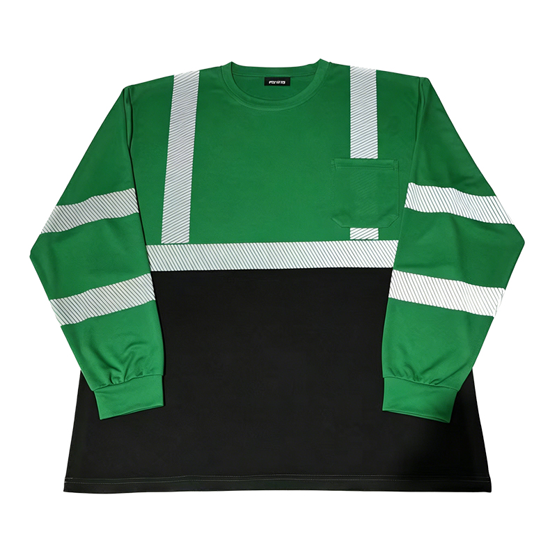 Two-tone Long Sleeve Reflective Work T-shirt