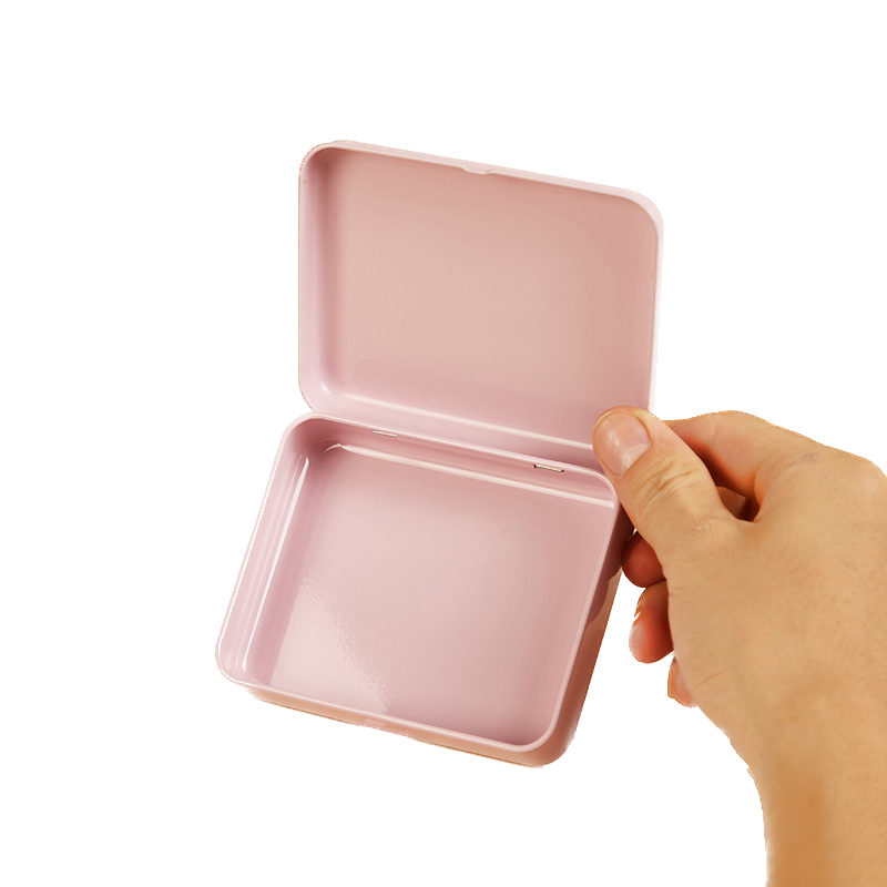 Hinged Tin Storage Box