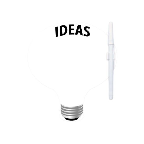 8"x8" Lightbulb Custom Printed Memo Board