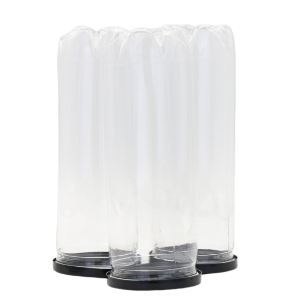 Plastic Jar With Black Lid