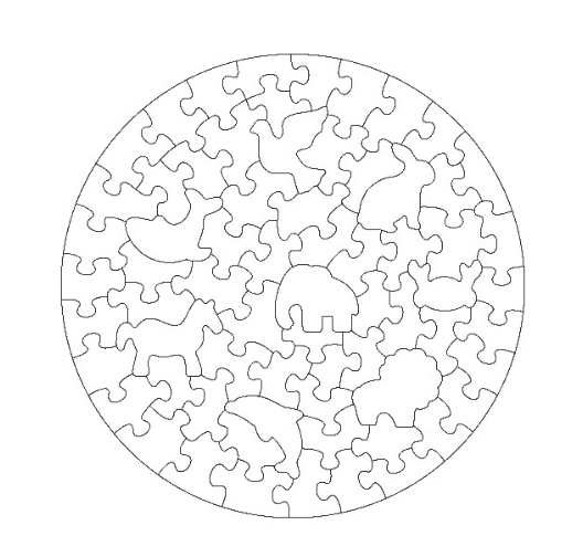 1000 Pieces Custom Round Puzzles