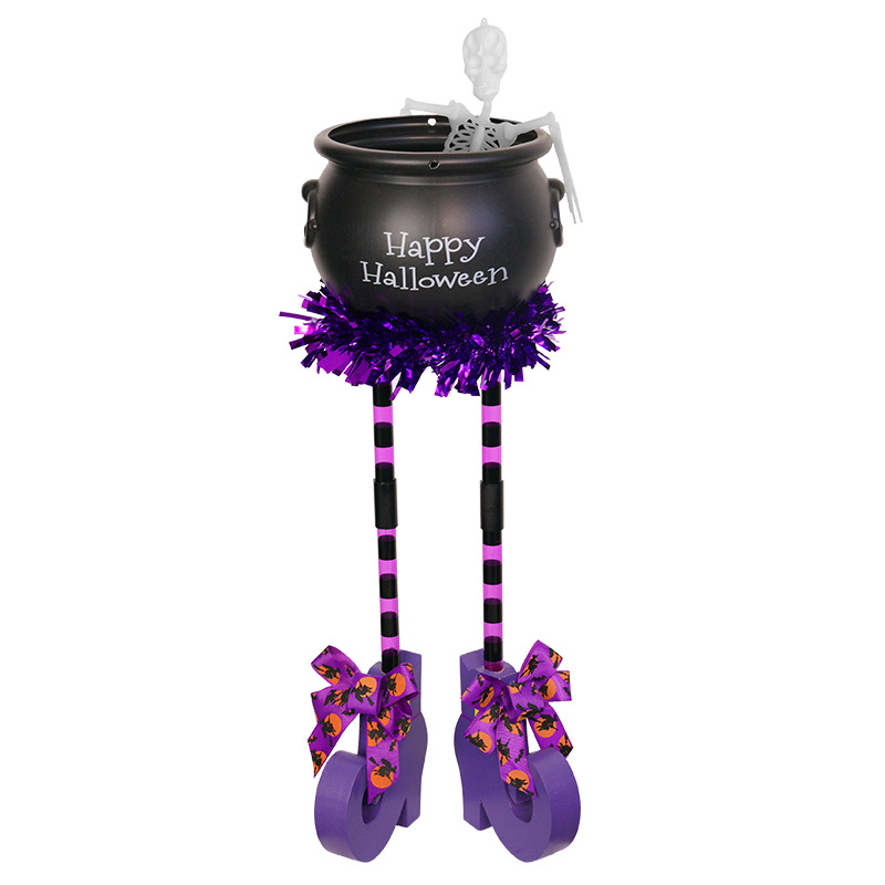 Large Witches Legs Candy Cauldron