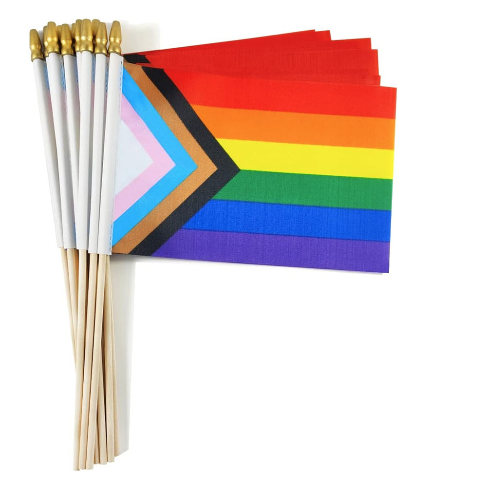 Flag With A Wooden Pole