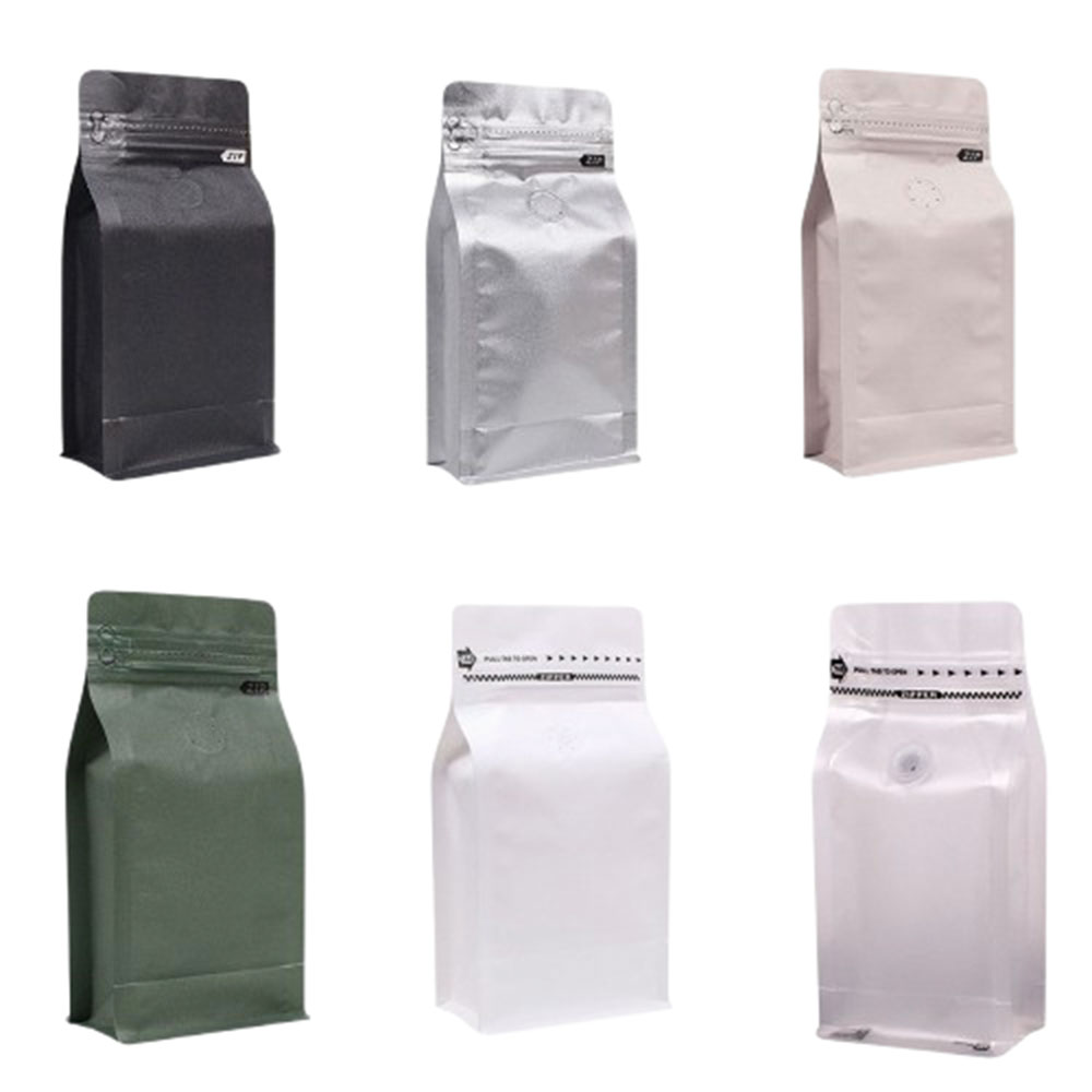 1/4lbs Flat Bottom Coffee Bag With Valve