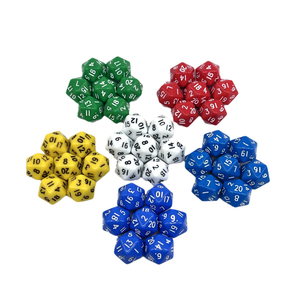 Acrylic 20-sided Dice