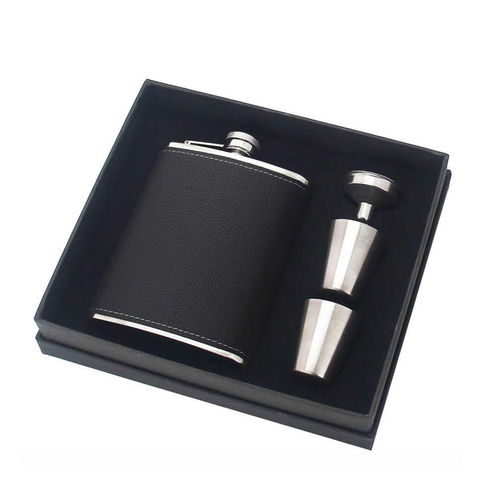Stainless Steel 8oz Hip Flask Set
