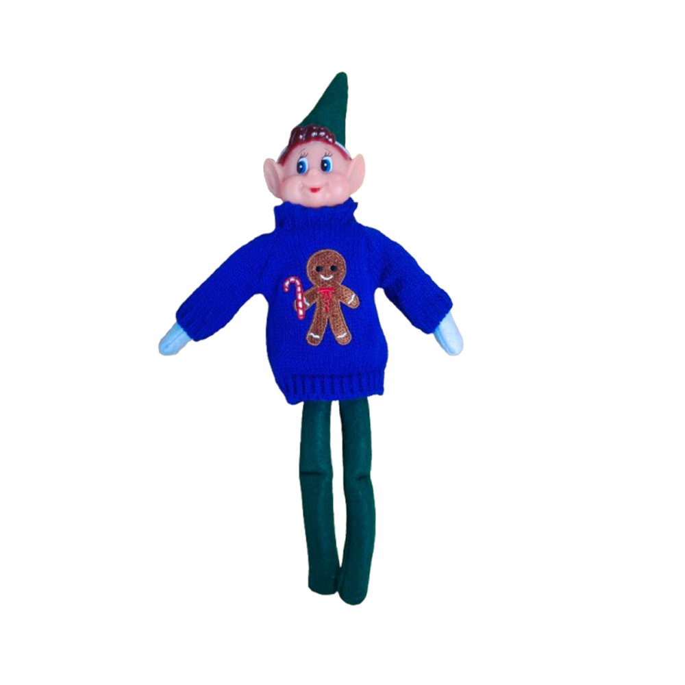 Felt Christmas Elf Doll With Sweater