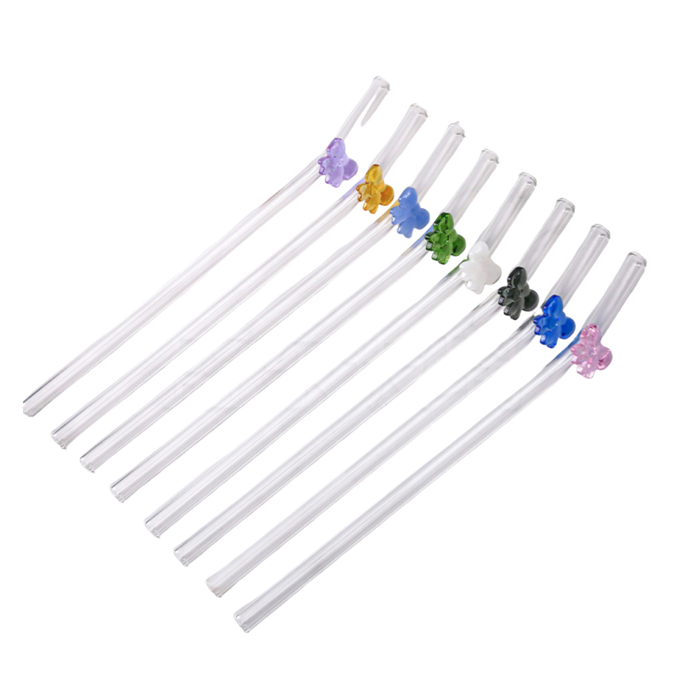 Bowknot Glass Straw