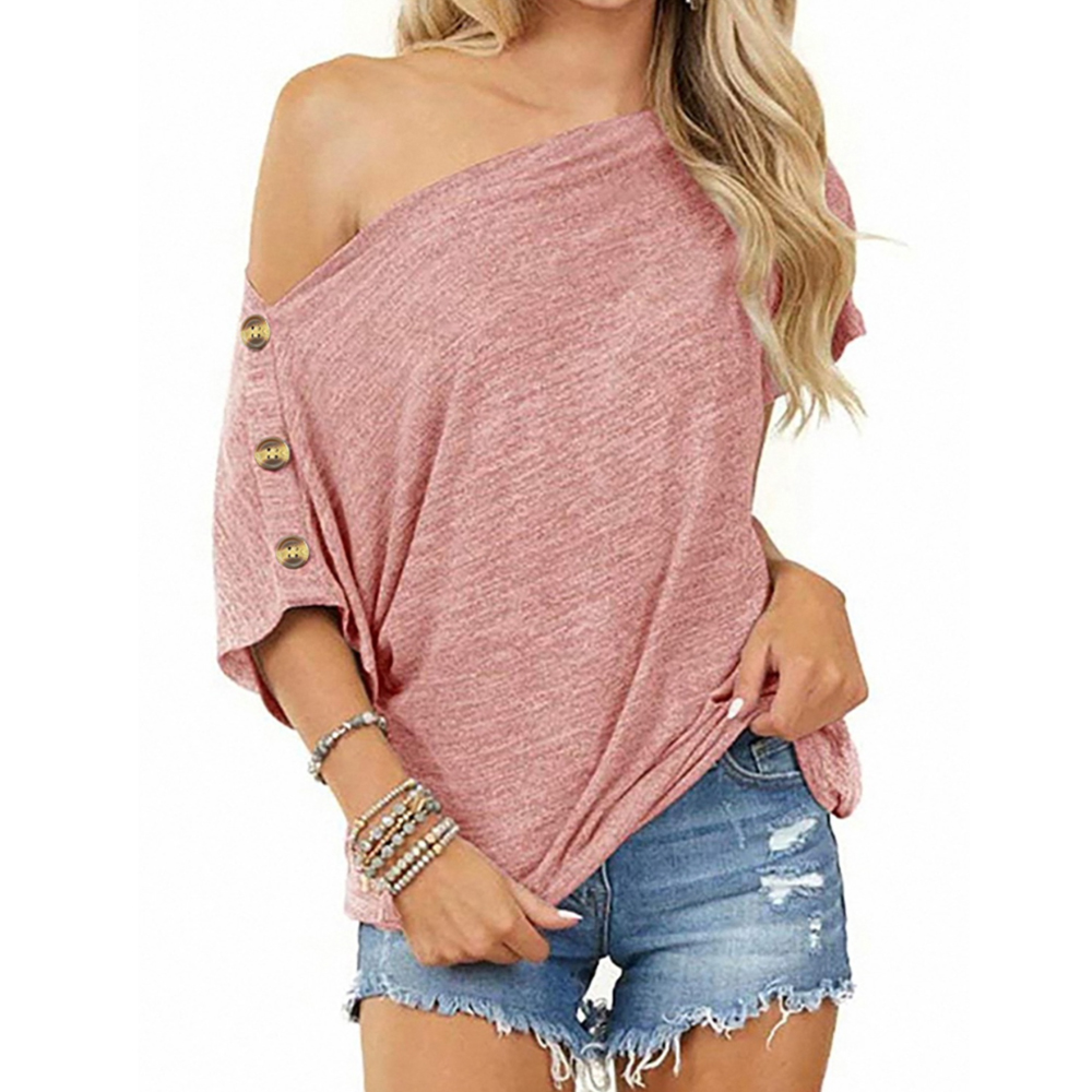 Off-the-shoulder T-shirt