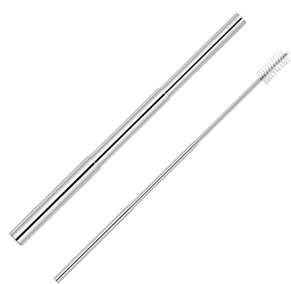 Flexible Straws And Cleaning Brush