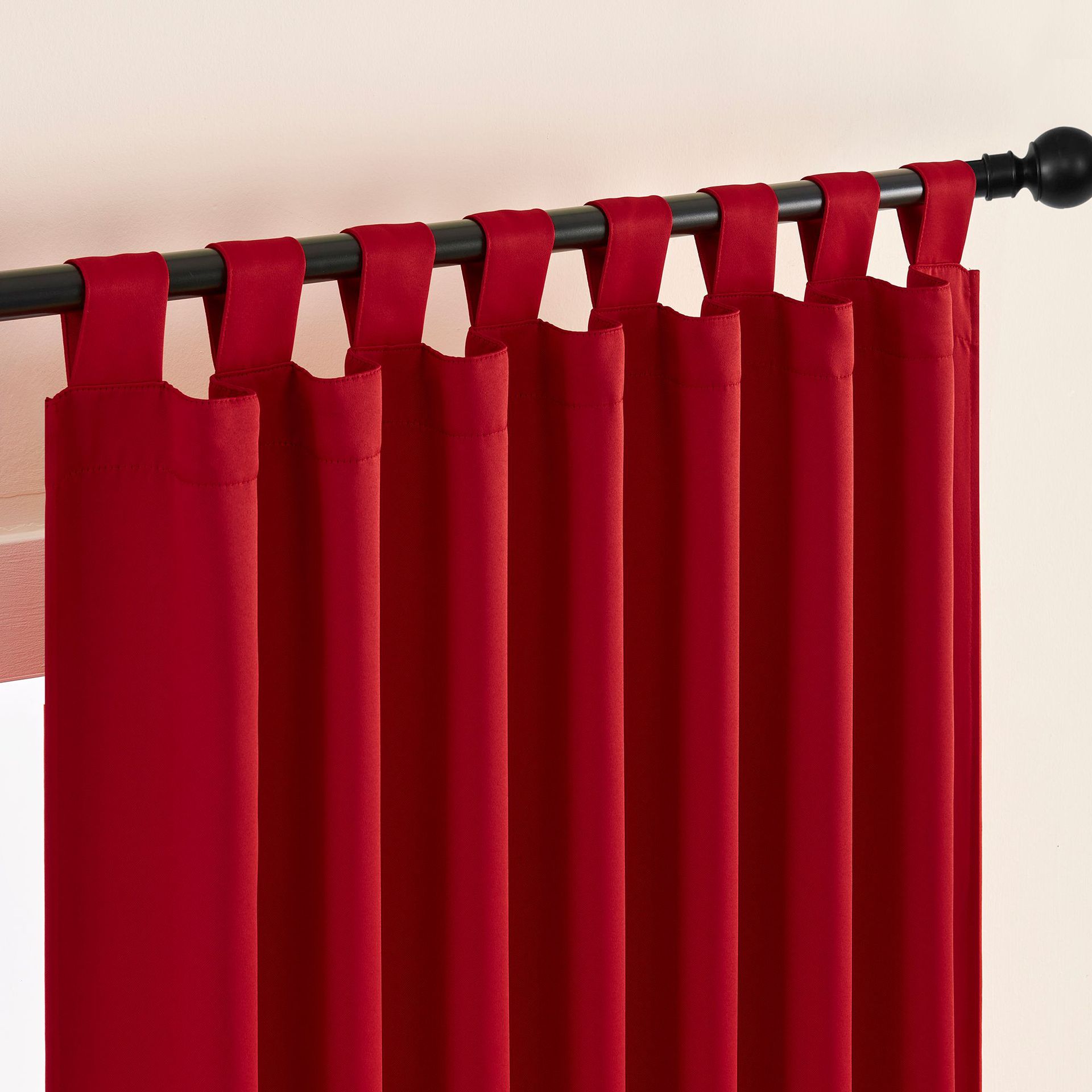 Custom Long Tab Top Curtain