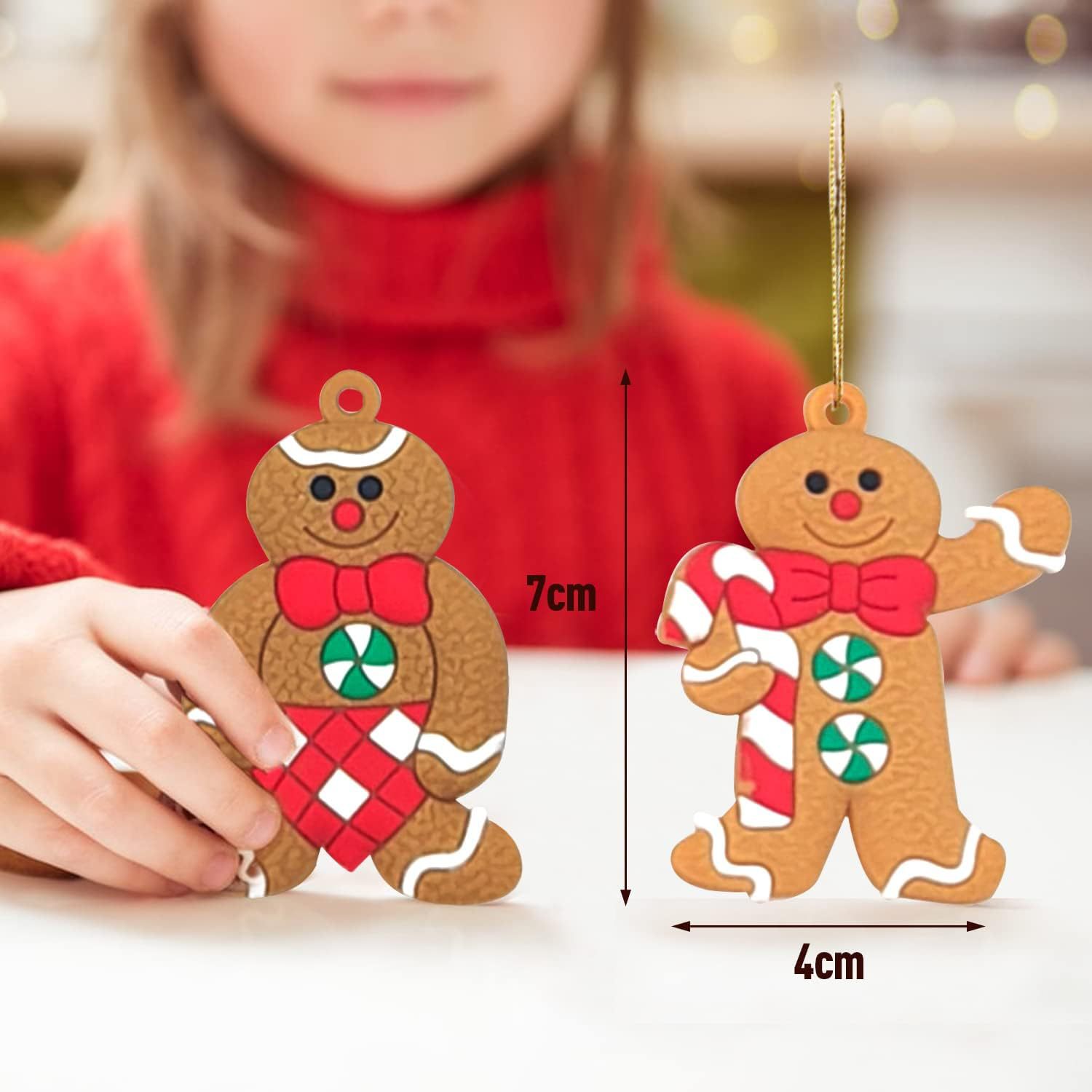 Gingerbread Man Ornament Kit 12pcs