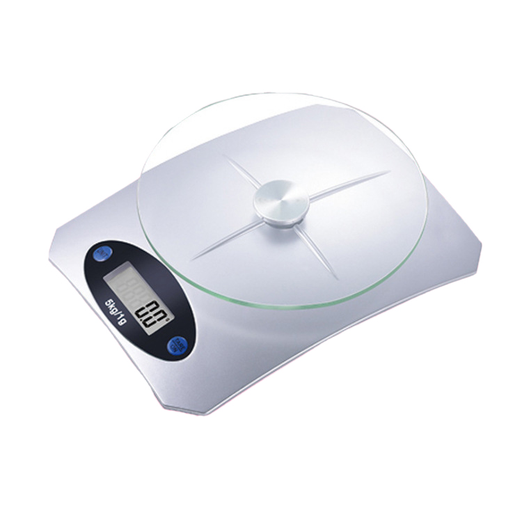 Digital Glass Top Kitchen Scale With Lcd