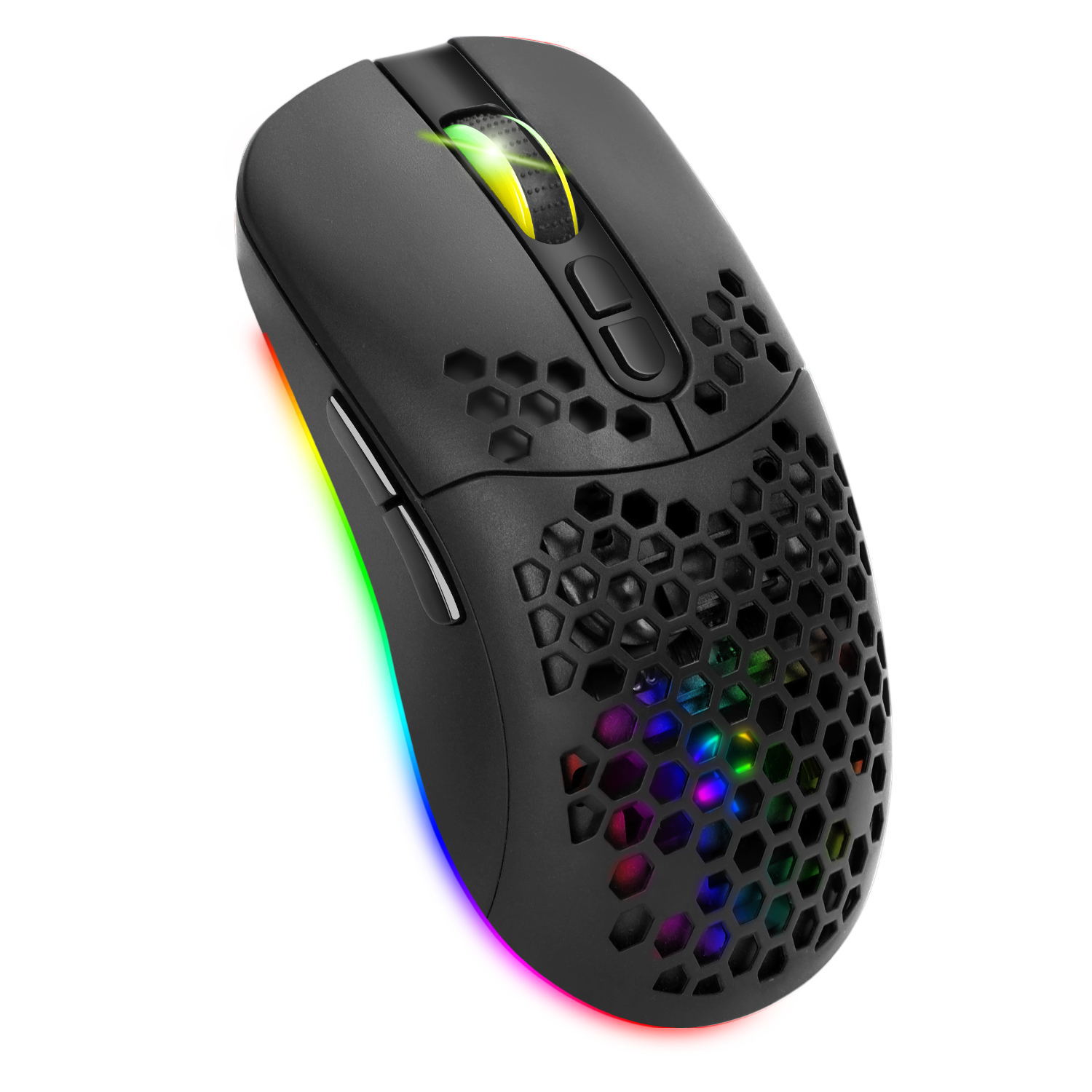 Gaming Mouse With Honeycomb Shell