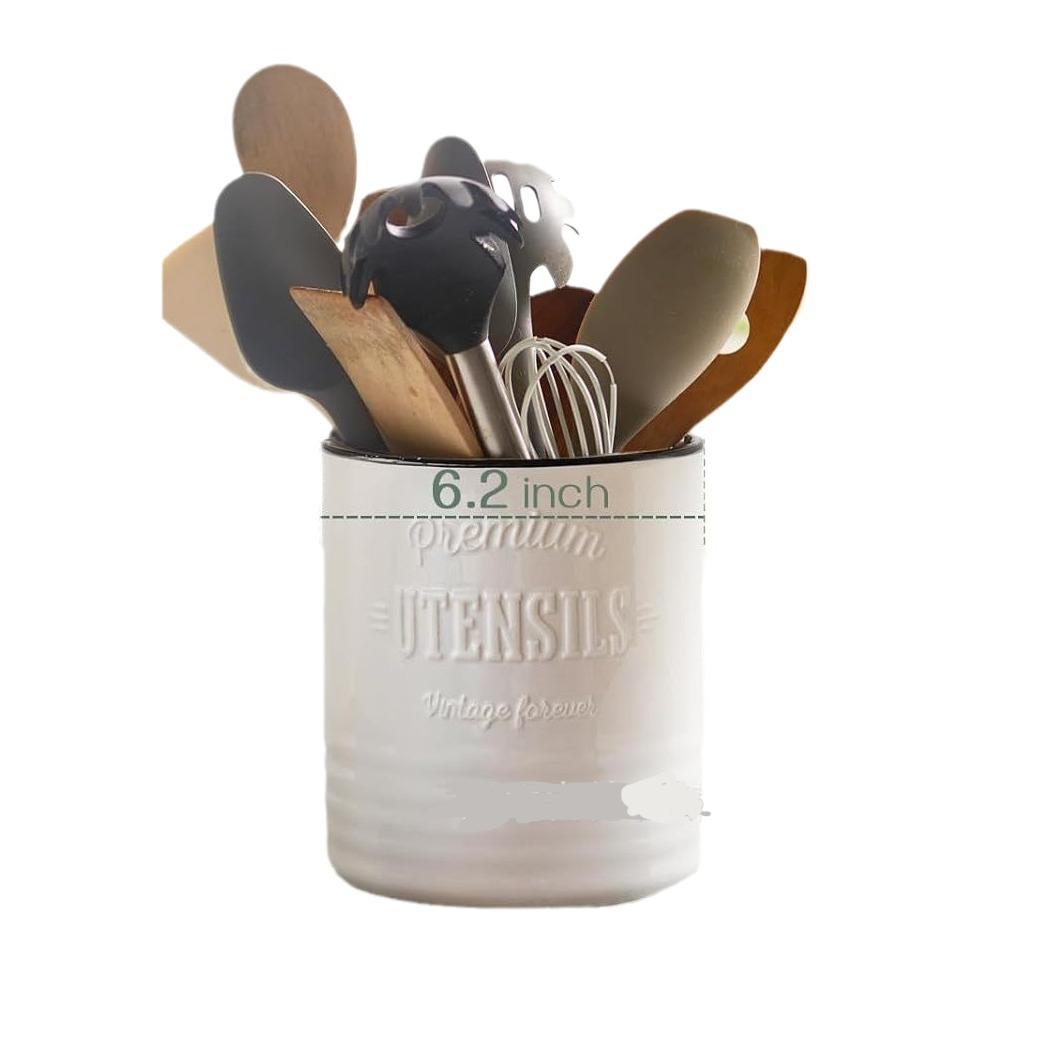 Large Kitchen Utensil Holder Ceramic