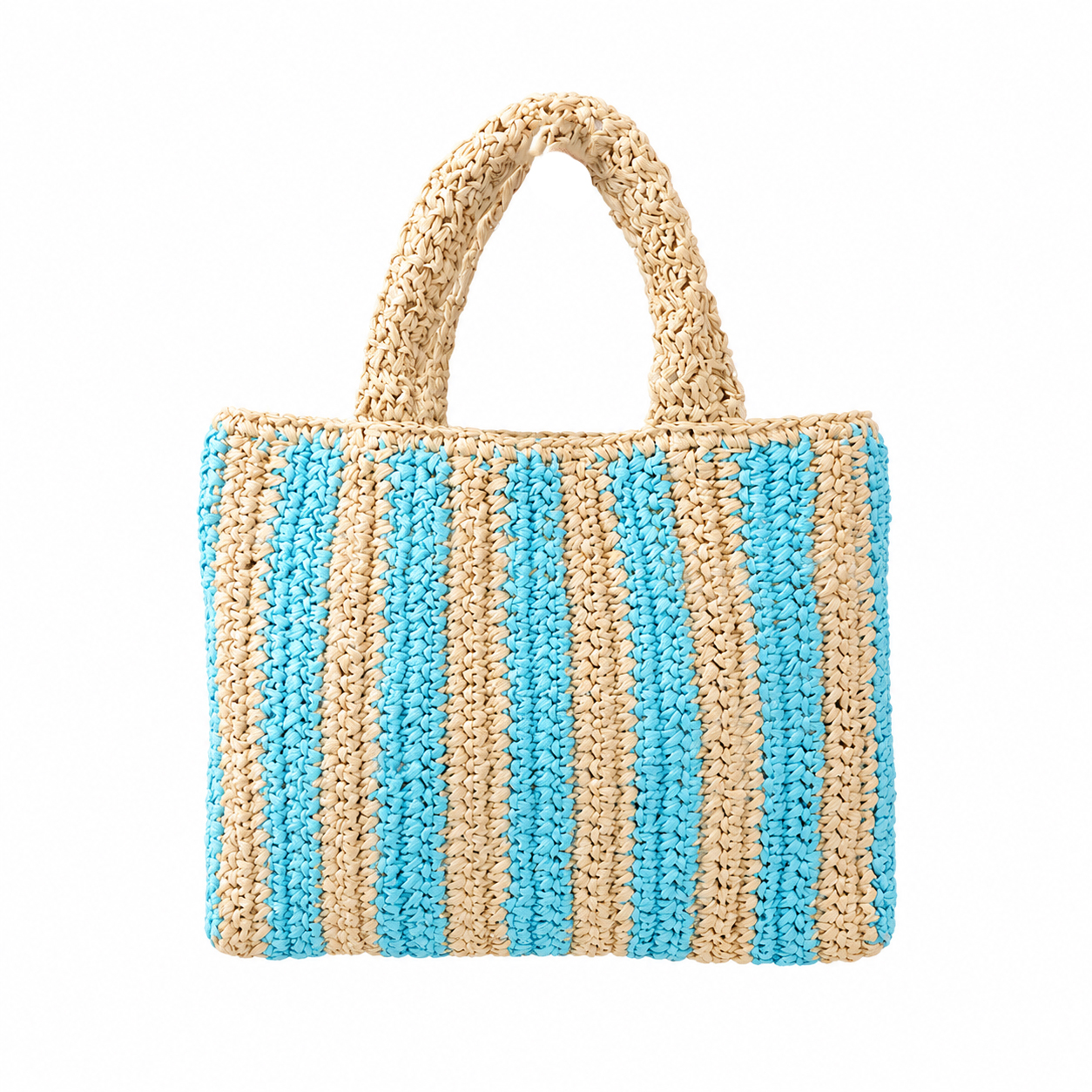 Handcrafted Straw Tote Rummy Game Set