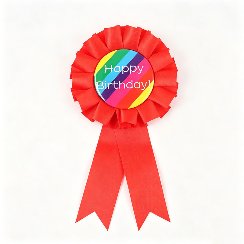 Custom Satin Rosette Badge