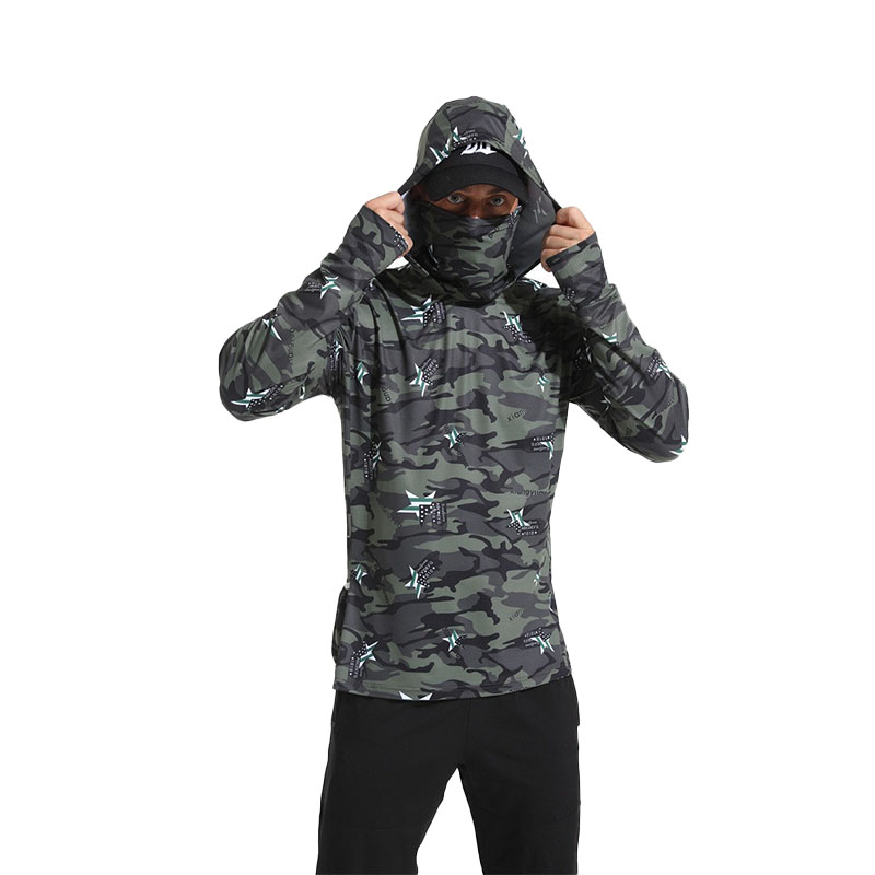 Camouflage Uv Protection Fishing Shirt