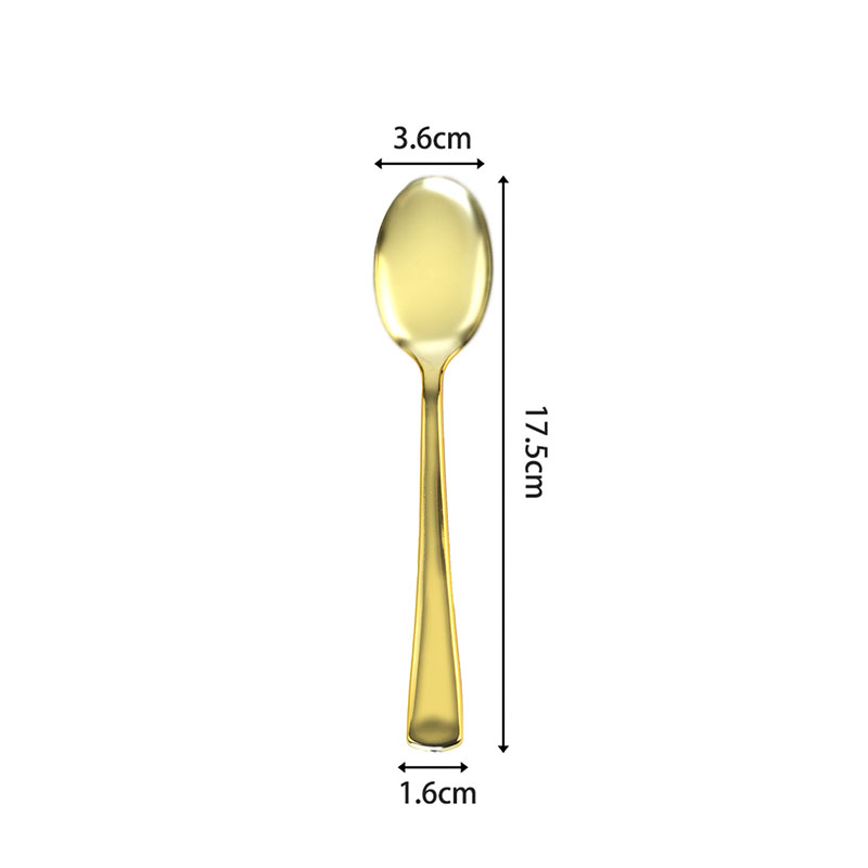 Gold Plated Plastic Spoon