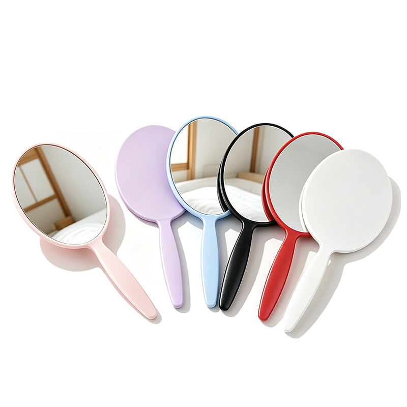 Oval Handheld Makeup Mirror