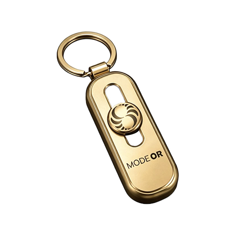 Sliding Logo Zinc Alloy Keychain