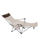 Outdoor Folding Chair With Footrest view 1
