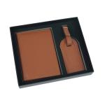 Leather Passport Clip Luggage Tag Set view 7