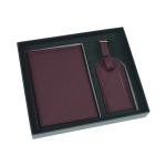 Leather Passport Clip Luggage Tag Set view 9
