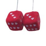 Short Plush Dice Car Pendant view 1