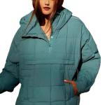 Solid Color Hooded Cotton Coat view 3
