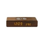 10w Wireless Charging Wooden Clock view 4