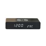 10w Wireless Charging Wooden Clock view 3