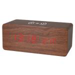 Led Wood Wireless Charging Clock view 8