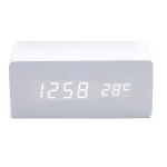 Led Wood Wireless Charging Clock view 5