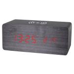 Led Wood Wireless Charging Clock view 6