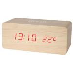 Led Wood Wireless Charging Clock view 7
