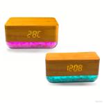 Himalaya Salt Desktop Wireless Charging Alarm Clock view 1