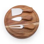 Acacia Wood Cheese Board Set view 3