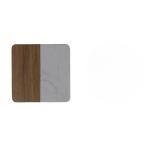 1pc Marble Splicing Acacia Wood Coaster view 1