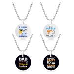 Stainless Steel Round Brand Necklace view 1