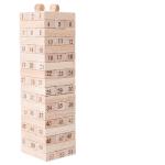 54pcs Wooden Jenga With Two Dices view 1