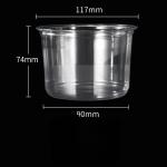 16oz Salad Bowl With Big Hole Lid view 1