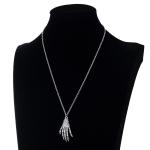 Skeleton Hand Claw Necklace view 2