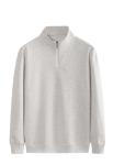 Quarter-zip Stand Collar Sweatshirt view 3
