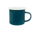 White Edged Enamel Mug view 2