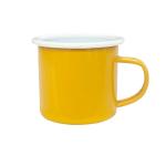 White Edged Enamel Mug view 3