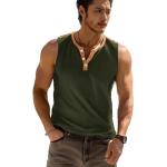 Henley Sleeveless Tank Top view 3