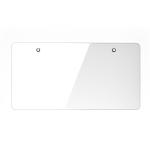 Clear Plastic License Plate view 2