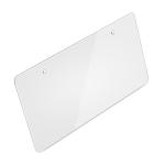 Clear Plastic License Plate view 1
